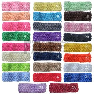 26 Pcs Crochet Kids Baby Girls Headband Headwrap Hair Band Headwear Accessories