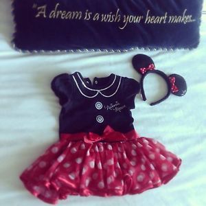 Girls Minnie Mouse Costume Tutu Dress Disney Baby 9 12 Month