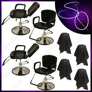 4 Hydraulic Reclining Barber Recline Shampoo Chair Hair Beauty Salon Equipment