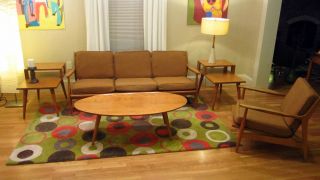 Conant Ball Furniture Mid Century Surfboard Modern 1950s Dining Room Living RARE