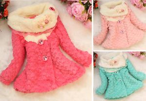 New Baby Girls Kids Toddler Outwear Clothes Winter Jacket Coat Snowsuit Clothing