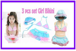 Sweet Baby Toddler Kid Girl Bikini Set Swimsuit Swimwear Bathers Swimmers 1 5 5Y