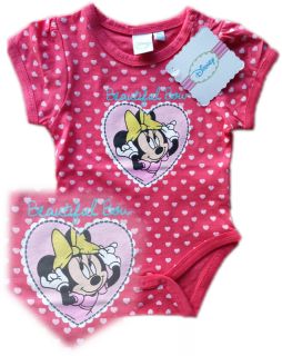 New Disney Minnie Mouse Babygrow Bodysuit Baby Girl 12 18 Months 86cm Pink