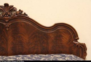 Carved 4 Piece 1940 Vintage Bedroom Set Full Size Bed