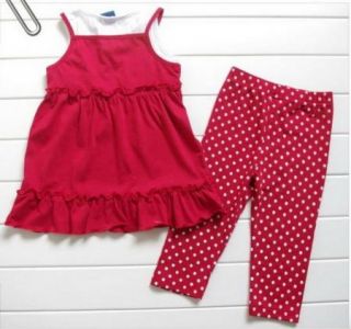 Girls Kids Disney Minnie Mouse Costume Top T Shirt Pants Dress Set Outfit S2 5Y