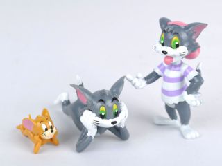 Tom and Jerry Action Figures Cat Mouse Dog Animals Toy 9pcs New