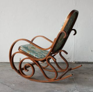 Beautiful Antique Mid Century Authentic Thonet Bentwood Rocking Chair