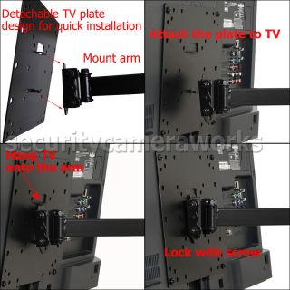 Articulating Swivel Arm Tilt LCD LED TV Wall Mount 22 23 24 26 27 32 37 40 42BGN