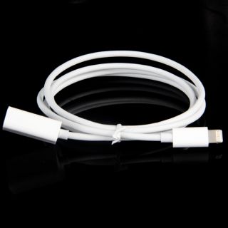 Charger Power Cord Sync Data Extension Cable for iPhone 5 iPod iPad 4 Mini 1M