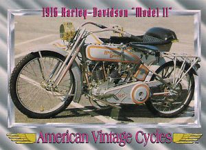 Vintage 1916 Harley Davidson Motorcycle Model 11 61 CU in Twin Cylinder RARE