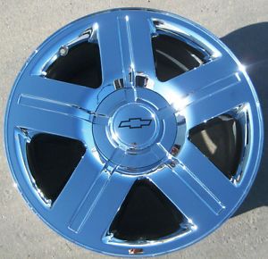 4 20" Factory Chevy Avalanche Silverado Tahoe Chrome Wheels Rims Exchange Stock