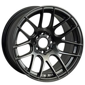 16 XXR 530 Chromium Black Rims Wheels 16x8 25 0 4x100 Scion XB BMW E30 Miata