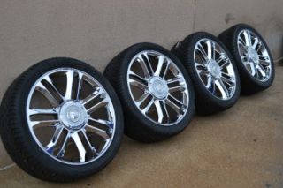 New 24" Cadillac Escalade Platinum Edition Chrome Wheels Rims Yokohama Tires