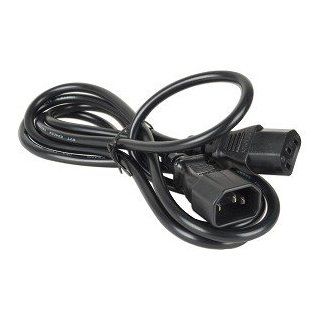 6' Standard Power Cord Extension Cable (Black): Home Improvement