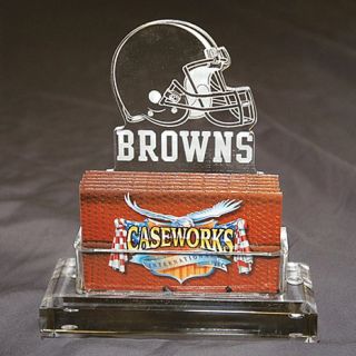Cleveland Browns NFL Logo Desktop Acrylic Business Card Holder
