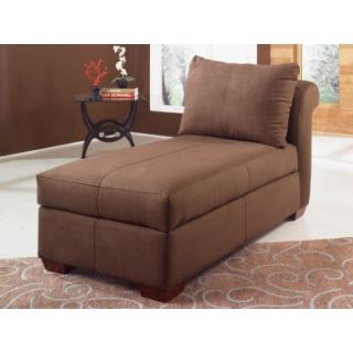 Klaussner Microsuede Blake Chaise Lounge   Indoor Chaise Lounges