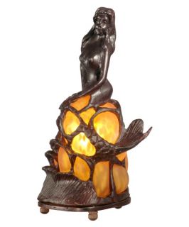 Dale Tiffany Amber Mermaid Accent Lamp   Tiffany Table Lamps