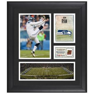 Jon Ryan Seattle Seahawks Framed 15 x 17 Collage with Game Used Football