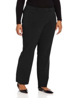 Sag Harbor Women's Plus Size Bold Curvy Pant Average, Black, 16W at  Women�s Clothing store