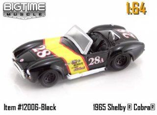 Jada Dub City Big Time Muscle Black Racing 1965 Shelby Cobra 427 S/C 1:64 Scale Die Cast Car: Toys & Games