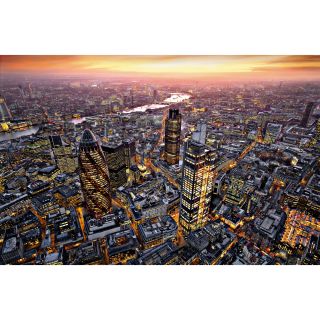 Ideal Decor London Aerial View Wall Mural (SmallSubject: LandscapesImage dimensions: 69 inches x 45 inchesOutside dimensions: 69 inches x 45 inches )