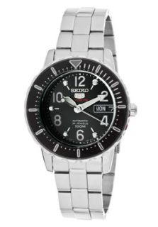 Seiko SRP197  Watches,Womens Seiko 5 Sports Automatic Black Dial Stainless Steel, Casual Seiko Automatic Watches