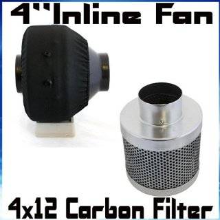   Inline Fan With Carbon Filter Combo Odor Control Air Quiet