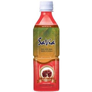 Savia Aloe Vera Drink Pomegranate Flavor, 1.25 Pounds (Pack of 20)