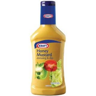 Kraft Salad Dressing, Honey Mustard, 16 Ounce Bottles (Pack of 6)