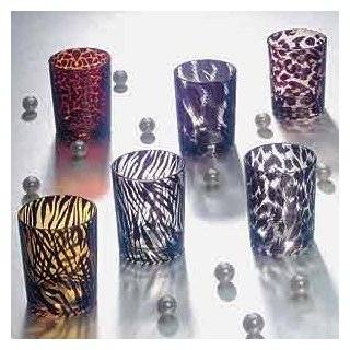 Animal Print Candle Holders 6 Piece Set Candelabra New Votive Leopard