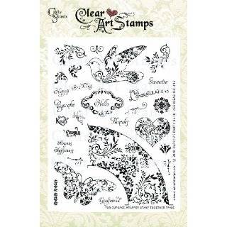 Crafty Secrets 8 Inch by 6 Inch Clear Art Stamps, Cupcake Party