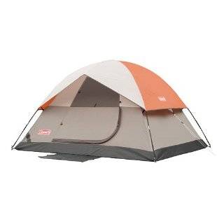 Coleman SunDome 9  by 7  Foot Four  Person Dome Tent (Orange/Grey)