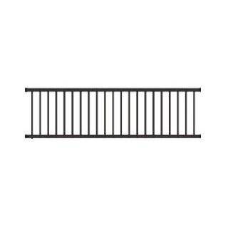 Wrought Iron Deck Fence Railing   5 ft High x 8 ft Long. 3 Rail 