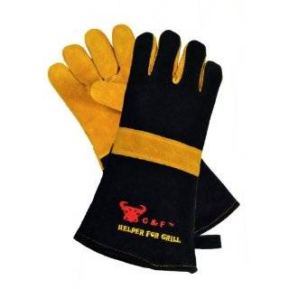 8113 Barbecue and Fireplace Gloves Extra Long Cuff 15 Inch with 