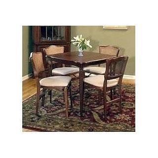 Folding Table with Shaped Edges Wooden Card Table (Chairs Sold 