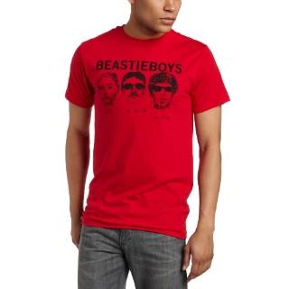 FEA Merchandising Mens Beastie Boys 3 Heads and Logo Lightweight Tee