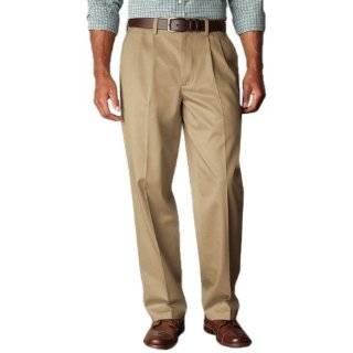  Dockers Mens Comfort Khaki D4 Relaxed Fit Pleated Pant 