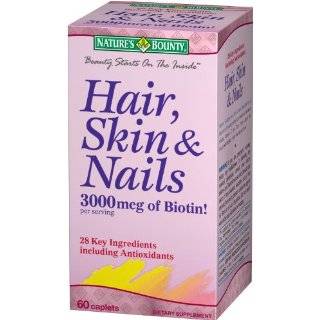  Natures Bounty Hair Skin and Nails 5000 mcg of Biotin per 