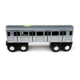 Munipals NYC Subway G Car Toy Train Wooden Railway Compatible