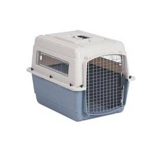   Ultra Vari Kennel, 28 Inch, For Pets 25 30 Pounds, Bleached Linen/Blue