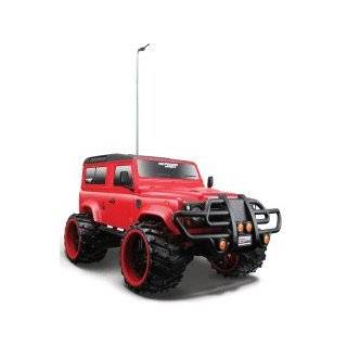16 Maisto Off Road Remote Control Car   Red Land Rover