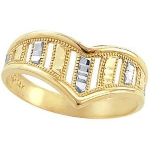    Size  4   14k White Gold Beautiful Heart Thumb Ring Jewelry
